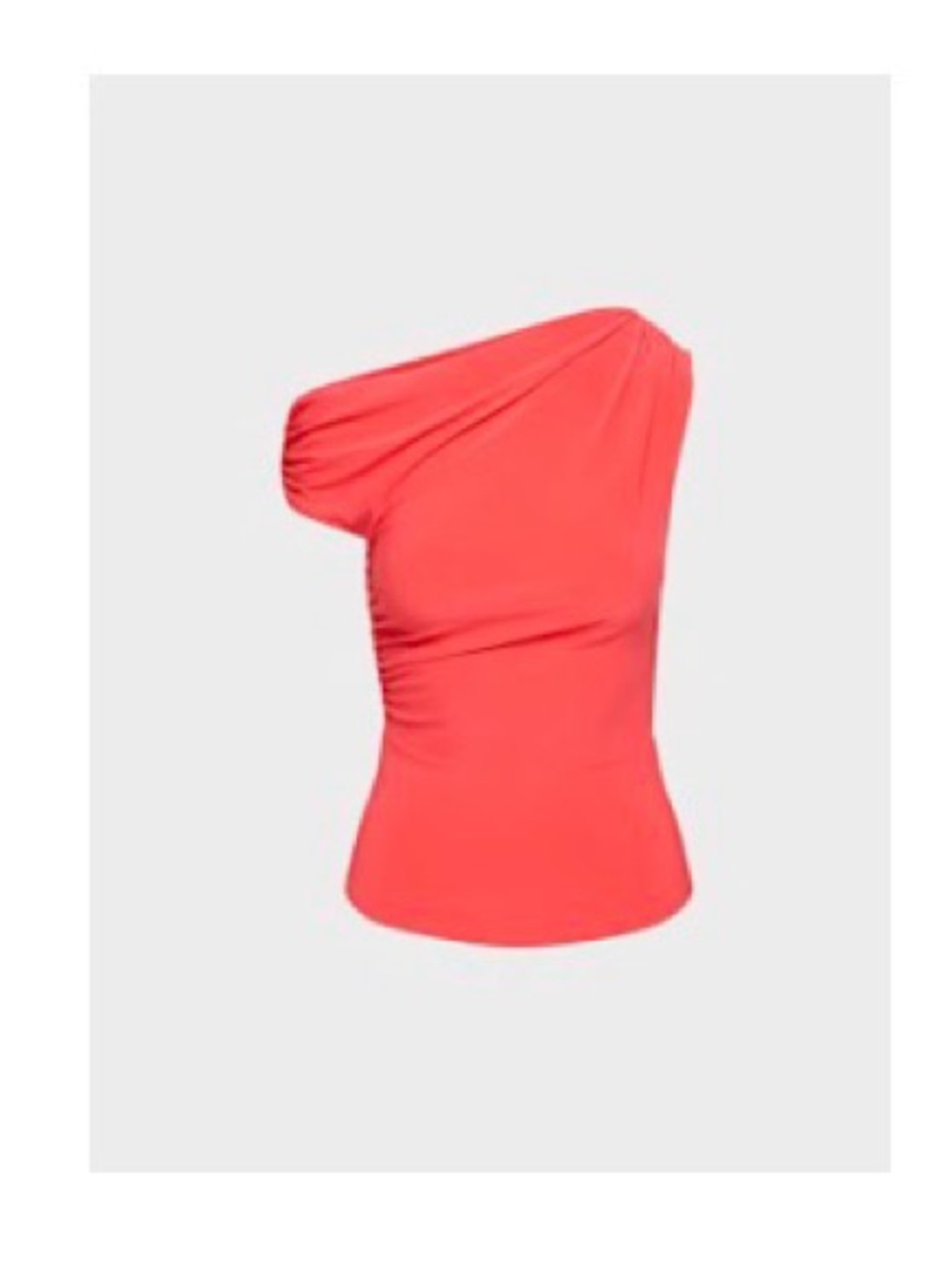 Aritzia Babaton One-Shoulder Coral Tank